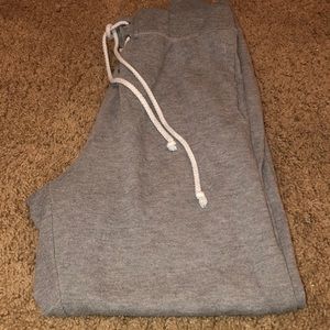Grey sweatpants